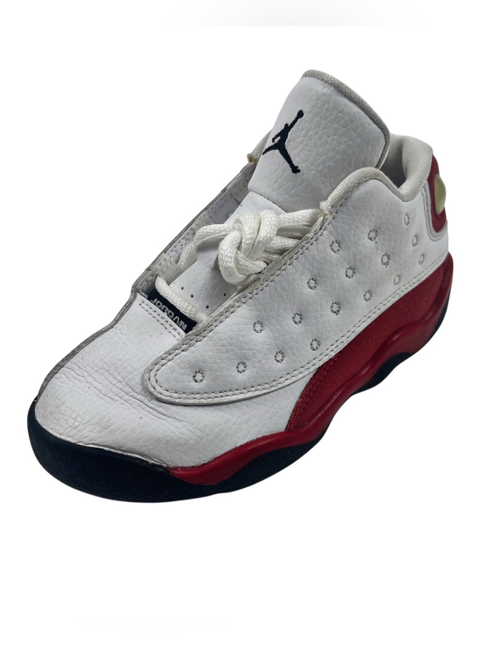 Jordan Kids White, Red & Black Low-Top Sneakers 10C
